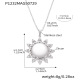 P1232-Collier Tournesol Acier 41+5cm Image4