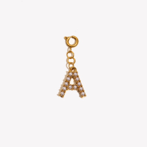 Pendentif Femme Exquis En Acier Inoxydable, Couleur Or, Avec Lettre (1 Pièce) h5 