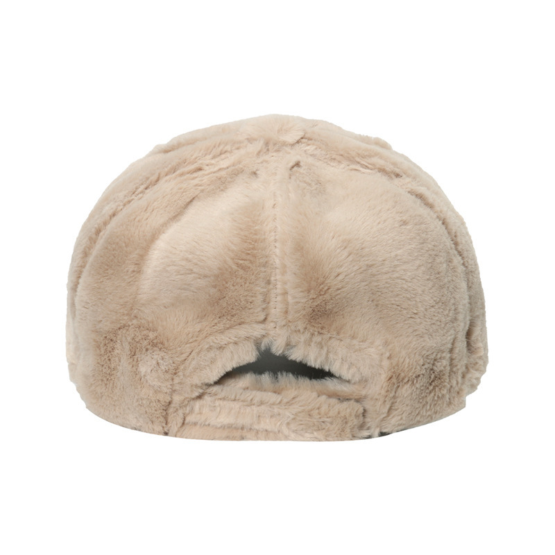 1 Chapeau En Peluche De Couleur Unie Pour Femme Image3