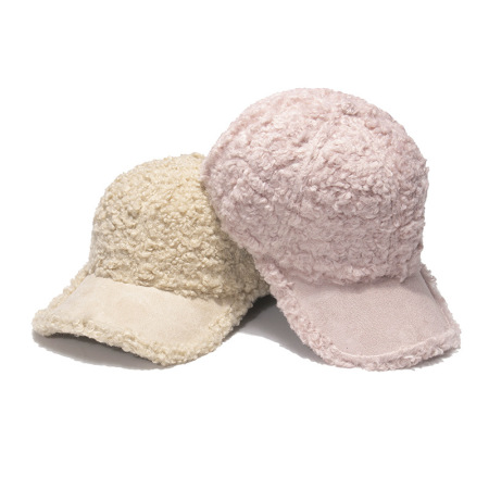 1 chapeau en peluche de couleur unie pour femme 2