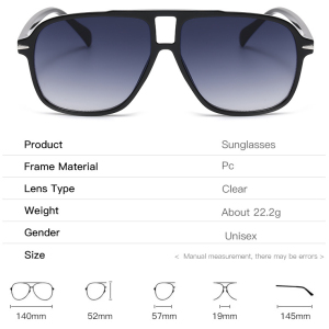 1 Paire De Lunettes De Soleil Aviateur Rétro Marron Pour Femme h5 Image4