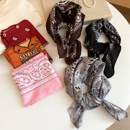 Bandana à motif cachemire et fleurs rétro 1 pièce 2