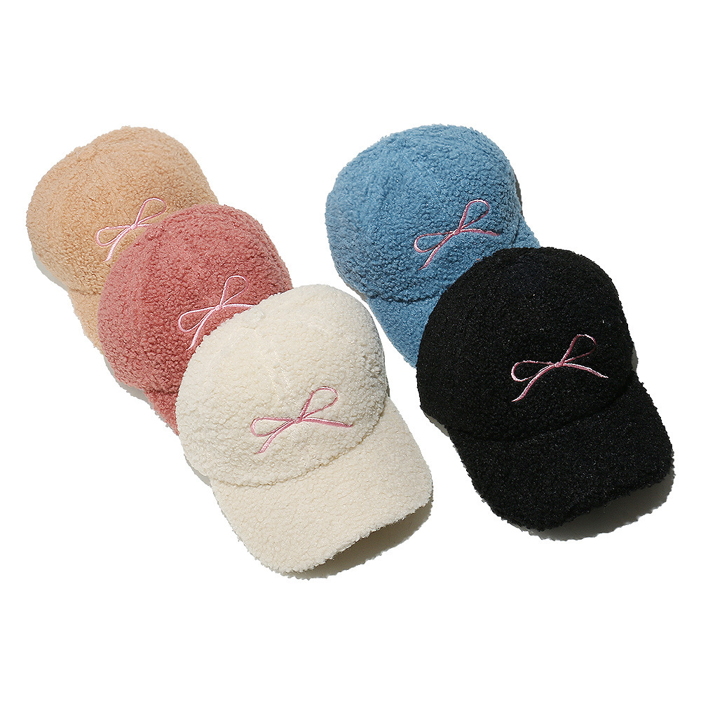 1 Chapeau En Peluche Pour Femme Avec Nœud Papillon h5Image3