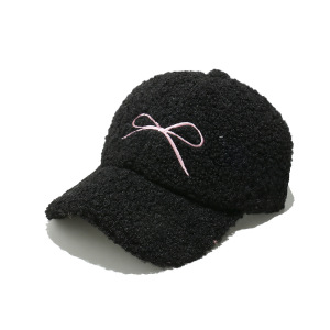 1 Chapeau En Peluche Pour Femme Avec Nœud Papillon h5