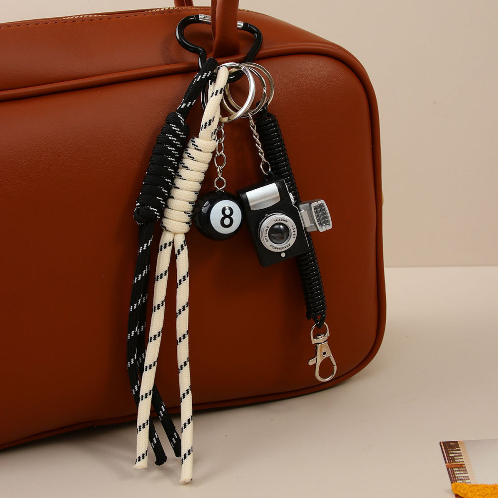 1 Pièce De Breloques De Sac Pour Femme, Simples, Légères, Luxueuses Et Décontractées, En Pu, Motif Étoile Image5
