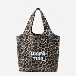 Sac Fourre-Tout Femme En Pvc Imprimé Léopard, Collection Simple Series (1 Pièce) h5