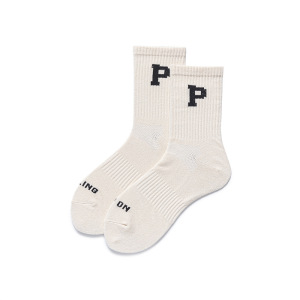 1 Paire De Chaussettes Mi-Mollet Polyvalentes En Coton À Imprimé Lettre Pour Femme h5 