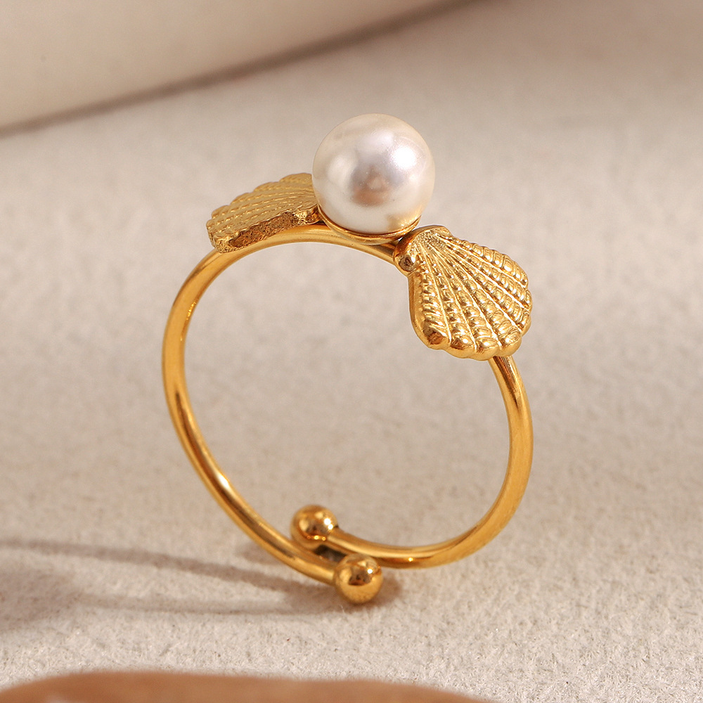 Bague Classique En Acier Inoxydable Doré Avec Nœud Papillon (1 Pièce) Image3