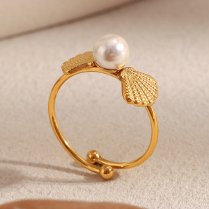 Bague Classique En Acier Inoxydable Doré Avec Nœud Papillon (1 Pièce) h5 Image3