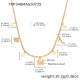 Collier pendentif cadenas en or 41+5 cm 