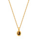 P1831-Collier pendentif en pierre œil de tigre en or Image2