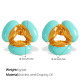 Boucles d'oreilles époxy bleues EH462BEG 