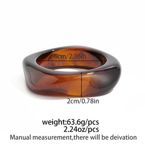 Bracelet Jonc Rétro De Forme Irrégulière, 1 Pièce h5 Image2