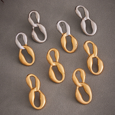 1 paire de boucles d'oreilles puces minimalistes en acier inoxydable étanches pour femmes 2