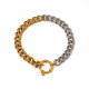 Couleur or et argent/Taille unique/Bracelet A