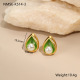 Boucles d'oreilles vertes Image3