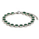 Bracelet rond en zircone - Acier - Diamant vert Image3