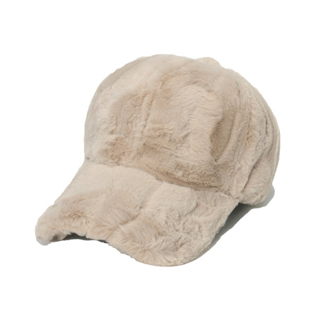 1 chapeau en peluche de couleur unie pour femme 2