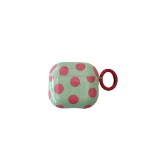 1 Étui Pour Écouteurs Pour Femme À Pois Colorés Rose Et Vert h5 Image4