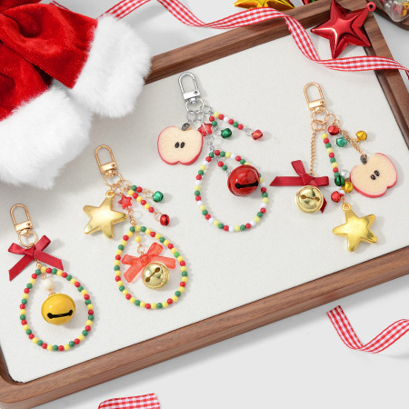 1 breloque de sac en perles de Noël