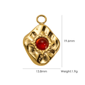 Pendentif Femme Étanche En Acier Inoxydable, Forme Irrégulière, Style Rétro Simple (1 Pièce) h5 