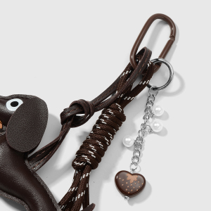 1 Breloque De Sac En Cuir En Forme De Chien Mignon h5 Image4