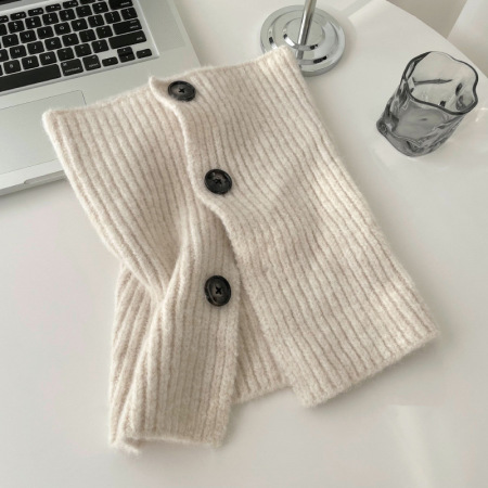 1 écharpe d'hiver quotidienne en rayonne de couleurs mélangées pour femme 2