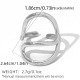 couleur argent/Taille unique/Style de bague 2 Image2