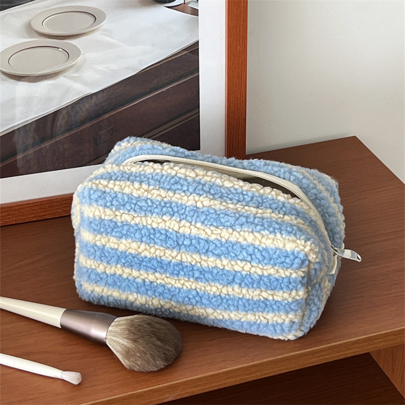 Trousse De Maquillage Simple Et Classique En Polyester Pour Femme, 1 Pièce Image4