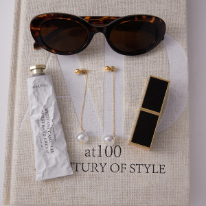1 Paire De Boucles D'Oreilles Pendantes Élégantes Pour Femme, En Acier Inoxydable Imperméable, De Forme Irrégulière Et De Couleur Dorée. h5 Image5