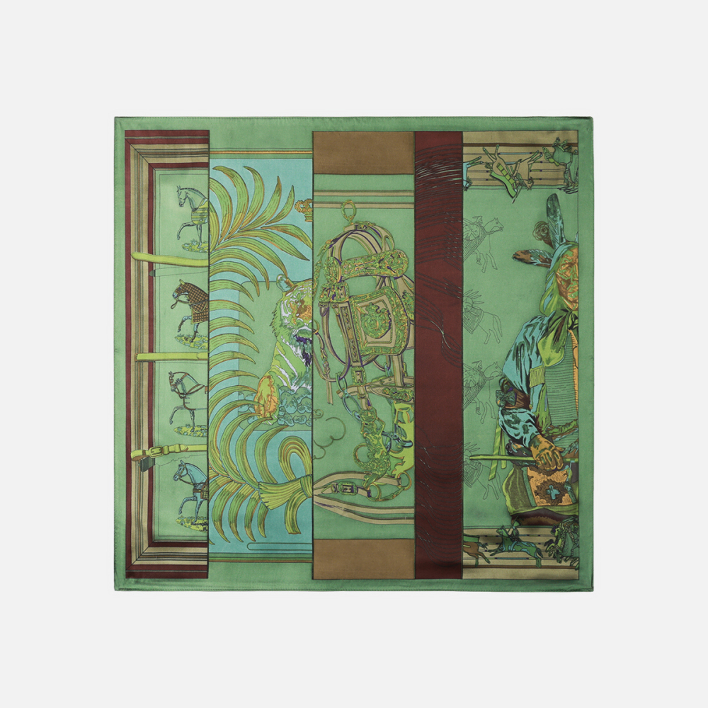 Bandana Vintage En Rayonne Pour Femme, 1 Pièce 