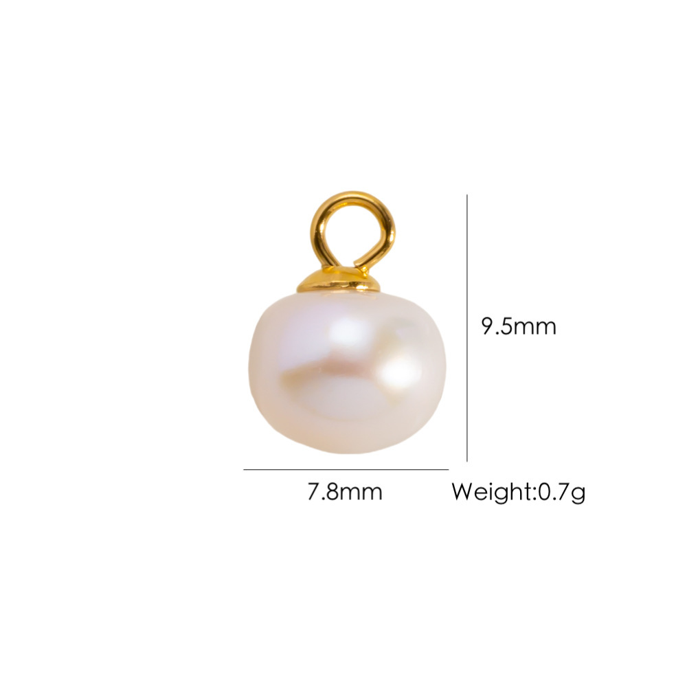 Pendentif Femme 3D Fraises Et Étoile De Mer En Acier Inoxydable Étanche Couleur Or (1 Pièce)