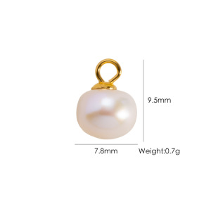 Pendentif Femme 3D Fraises Et Étoile De Mer En Acier Inoxydable Étanche Couleur Or (1 Pièce) h5