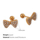 Boucles d'oreilles à tige en or et diamants blancs EH927WEG Image4