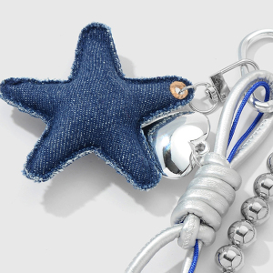 1 Breloque De Sac En Forme De Cœur Denimn Star h5 Image4
