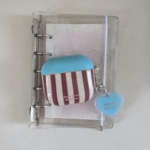 Étui Pour Écouteurs Pour Femme Personnalisé À Rayures Colorées Et Créatives, 1 Pièce h5 Image3