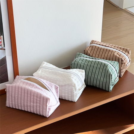 Trousse de maquillage pour femme, 1 pièce, série simple, décontractée, en toile 2