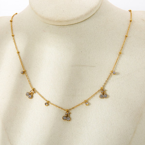 Collier Pendentif Femme Luxueux Et Élégant En Acier Inoxydable Étanche, Orné D'Un Fruit (1 Pièce) h5 Image4
