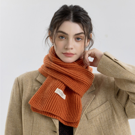Écharpe d'hiver moderne à rayures en polyester pour femme, 1 pièce