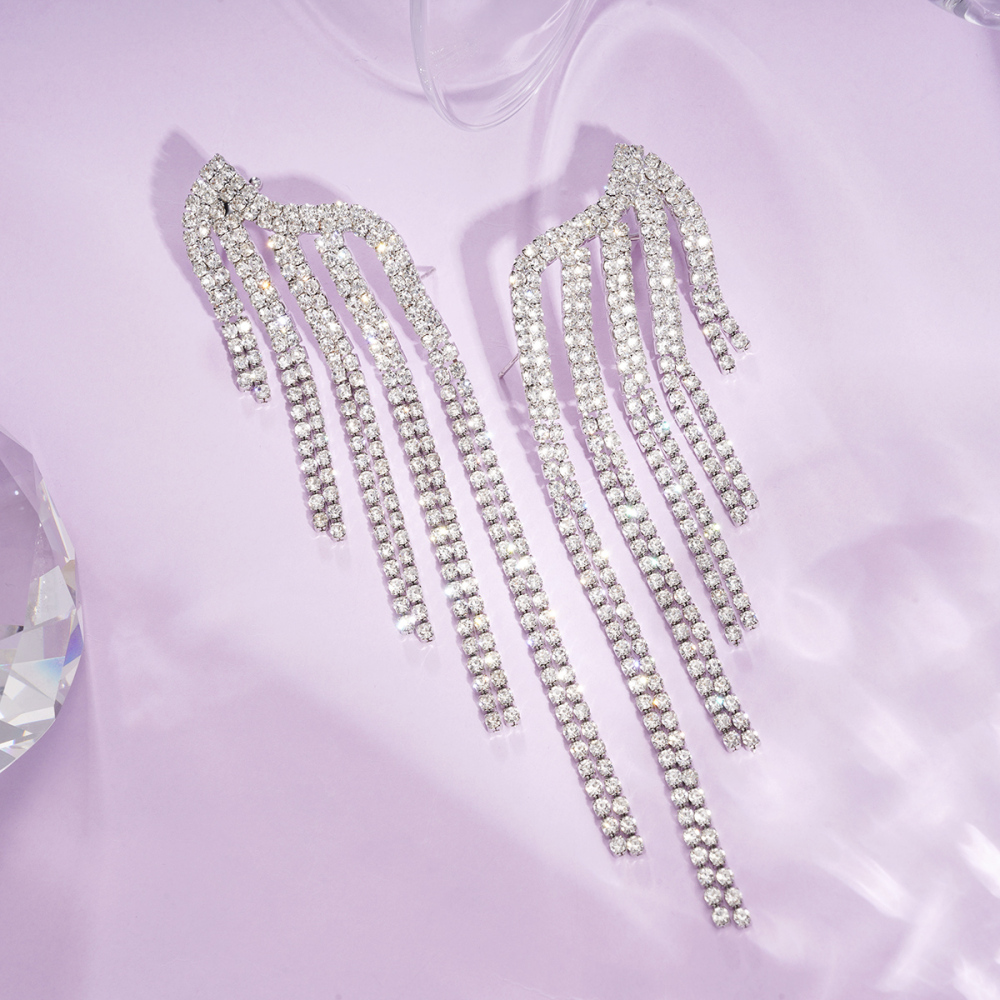 Boucles D'Oreilles Festives En Cuivre À Pompons De Forme Irrégulière (1 Paire) Image4