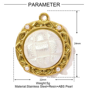 Pendentif Classique En Forme De Cœur, En Acier Inoxydable Étanche, Couleur Or, Pour Femme (1 Pièce) h5 Image2