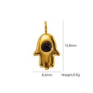 1 Mini Pendentif De Noël Diy En Acier Inoxydable Étanche Couleur Or Pour Femme h5 