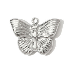 Pendentif Papillon Romantique En Acier Inoxydable Étanche Pour Femme (1 Pièce) h5 