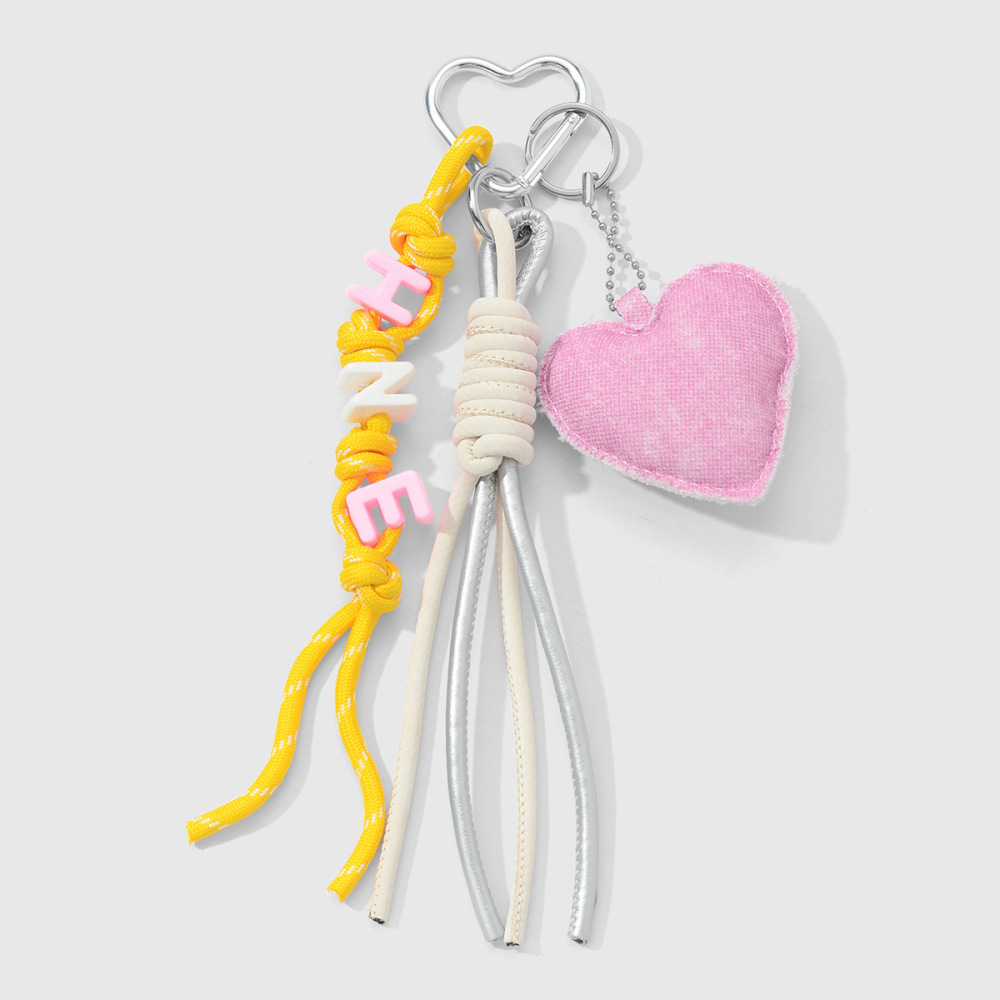 1 Breloque De Sac En Forme De Cœur Rose Doux 