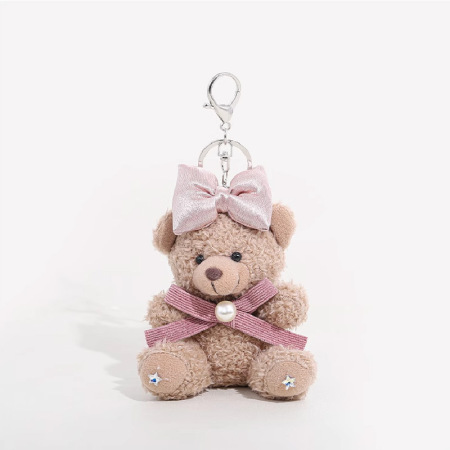 1 breloque pour sac femme en fibre de polyester, motif ours mignon