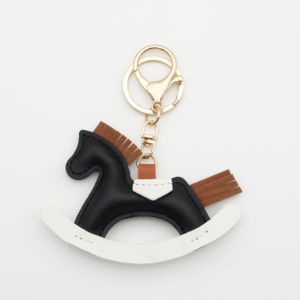 1 Porte-Clés Cheval Mignon En Pu