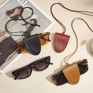 Collier À Lunettes Magnétique En Cuir De Couleur Unie, 1 Pièce h5 Image3