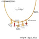 Collier Abeille Dorée Zircon 40+5cm Image2