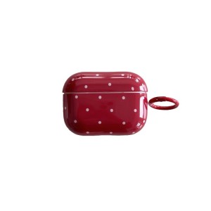 Étui Pour Écouteurs Vintage À Pois Bordeaux Pour Femme, 1 Pièce h5 Image4