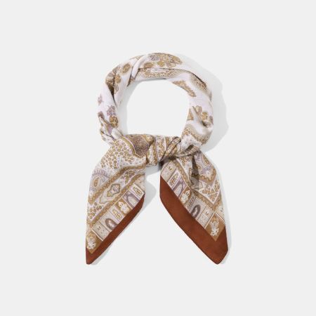 Bandana élégant en rayonne à fleurs de cajou pour femme, 1 pièce 2